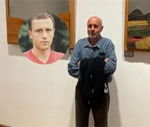 D&iacute;a del Escultor: Carlos Purroy, el defensa que cambi&oacute; el bal&oacute;n por el arte