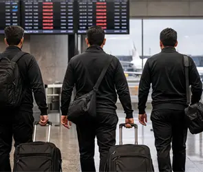 &Aacute;rbitros mexicanos varados Medio Oriente por fin regresaron a casa