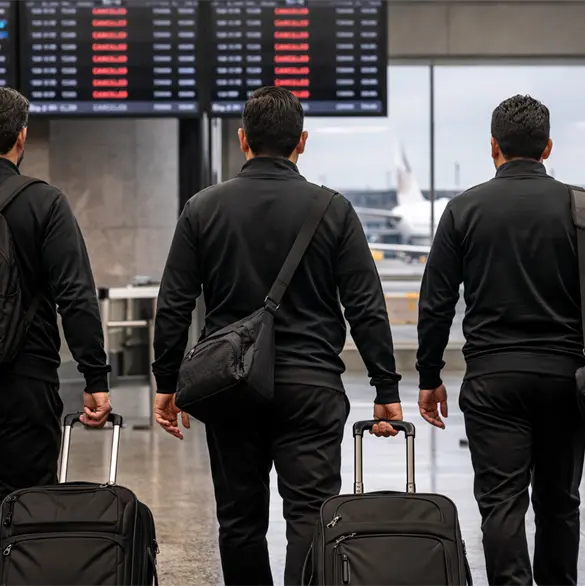 &Aacute;rbitros mexicanos varados Medio Oriente por fin regresaron a casa