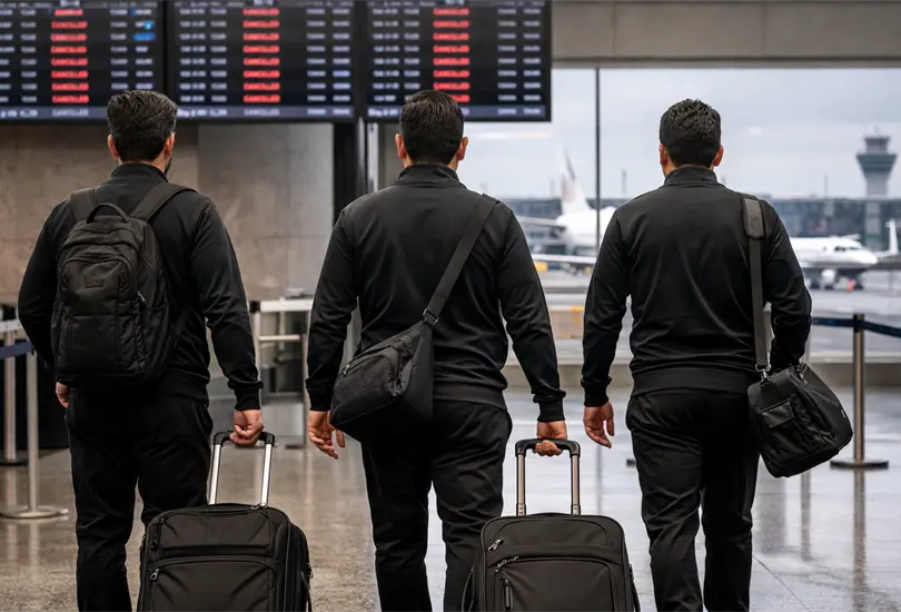 &Aacute;rbitros mexicanos varados Medio Oriente por fin regresaron a casa