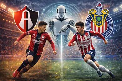 &iexcl;Cl&aacute;sico Tapat&iacute;o! La IA proyecta m&aacute;xima tensi&oacute;n entre Chivas y Atlas