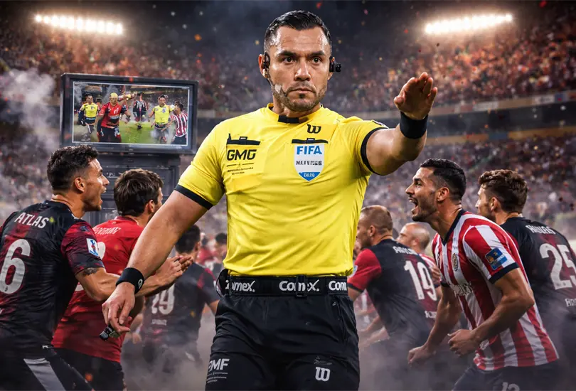 Marco Antonio "Gato" Ort&iacute;z fue protagonista del Cl&aacute;sico Tapat&iacute;o con decisiones que encendieron la pol&eacute;mica.