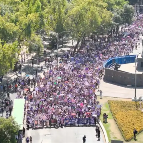 Así va la marcha 8M en CDMX 2026 Así va la marcha 8M en CDMX 2026