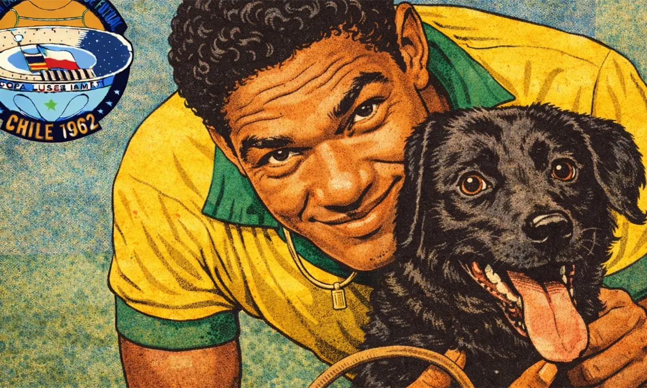  Un perro invadió un partido del Mundial 1962, orinó al inglés Jimmy Greaves y terminó viviendo con Garrincha. 