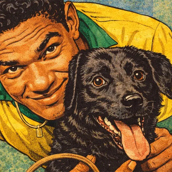 El perro que orin&oacute; a un futbolista ingl&eacute;s y termin&oacute; viviendo con Garrincha