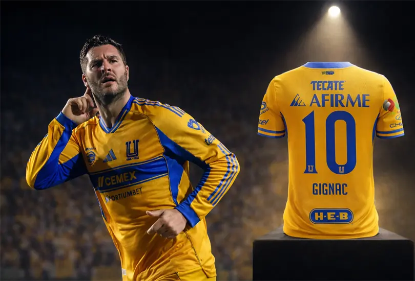 La camiseta de Gignac que se subasta en m&aacute;s de 100 mil pesos