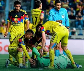 Escalofriante: las im&aacute;genes del momento de la lesi&oacute;n de Malag&oacute;n