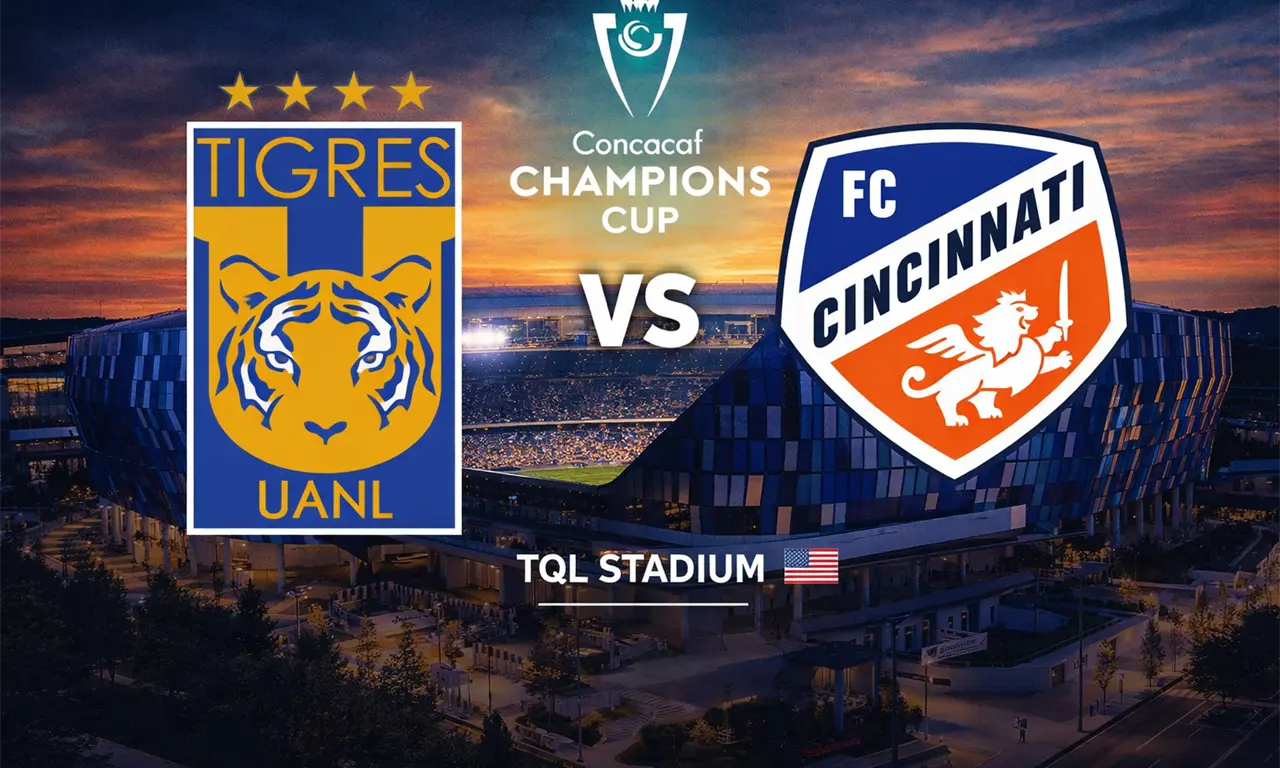  Tigres enfrenta hoy al FC Cincinnati en la ida de octavos de Concachampions, tras un retraso en su llegada a EE.UU. 