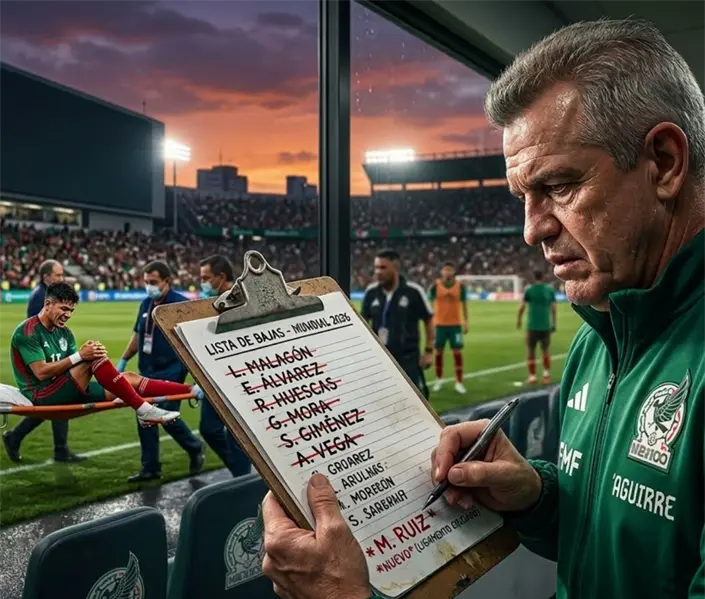 Paren la masacre, otro a la lista de lesionados de la Selección Mexicana Paren la masacre, otro a la lista de lesionados de la Selección Mexicana