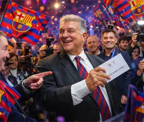 Laporta arrasa y es reelecto como presidente del Barcelona