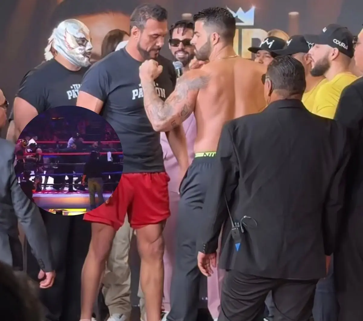  Campal en la pelea Chuy Almada vs el Patrón 