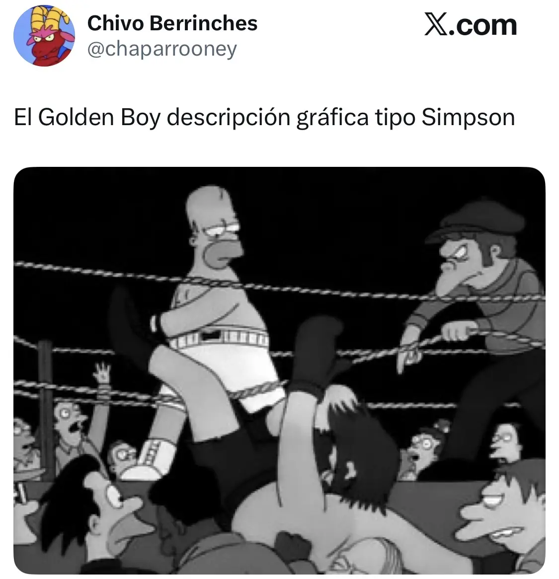 Adame tirando a Trejo