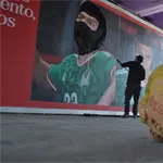 Vandalizan mural del Mundial 2026 en el Azteca