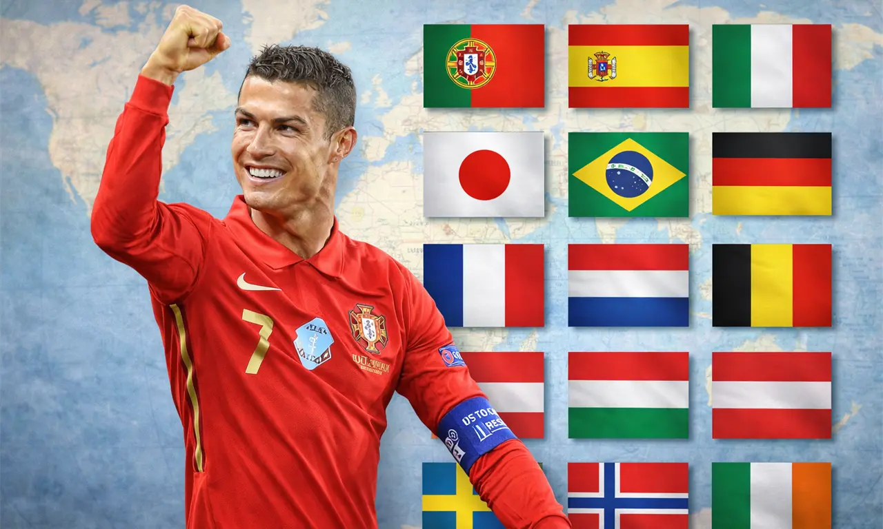  Cristiano Ronaldo ha jugado en más de 30 países... menos México 