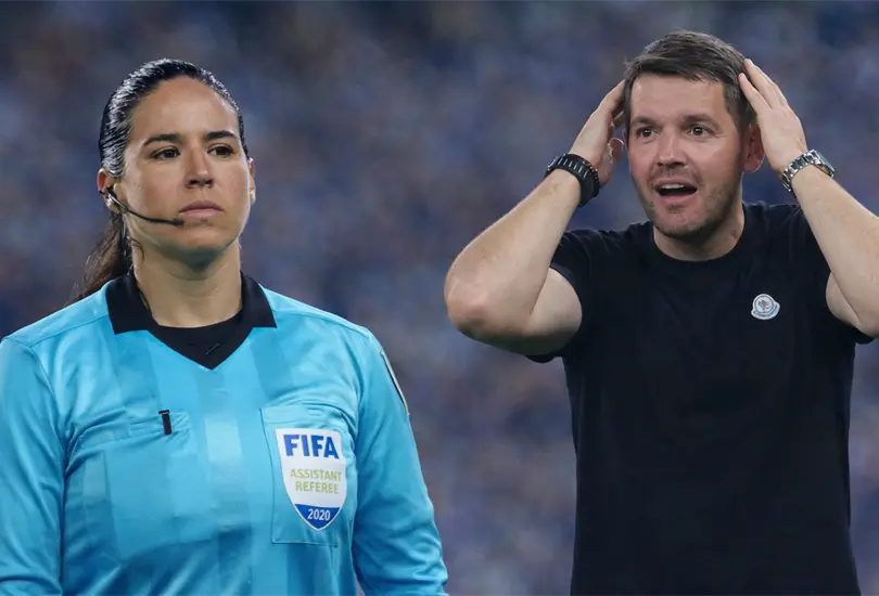 Esto fue lo que Larcamón le habría dicho a la árbitra Karen Díaz Esto fue lo que Larcamón le habría dicho a la árbitra Karen Díaz