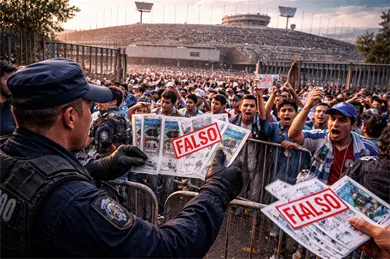 Cierran accesos en CU por boletos falsos Cierran accesos en CU por boletos falsos
