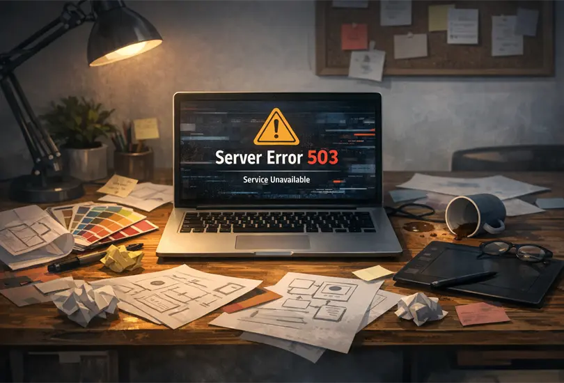 La mesa de trabajo quedó en pausa: miles de usuarios enfrentan el error 503 tras la caída global de Canva. La mesa de trabajo quedó en pausa: miles de usuarios enfrentan el error 503 tras la caída global de Canva.