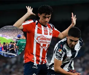 Sali&oacute; el peine, surgen im&aacute;genes del padre agresor en el Rayados vs Chivas
