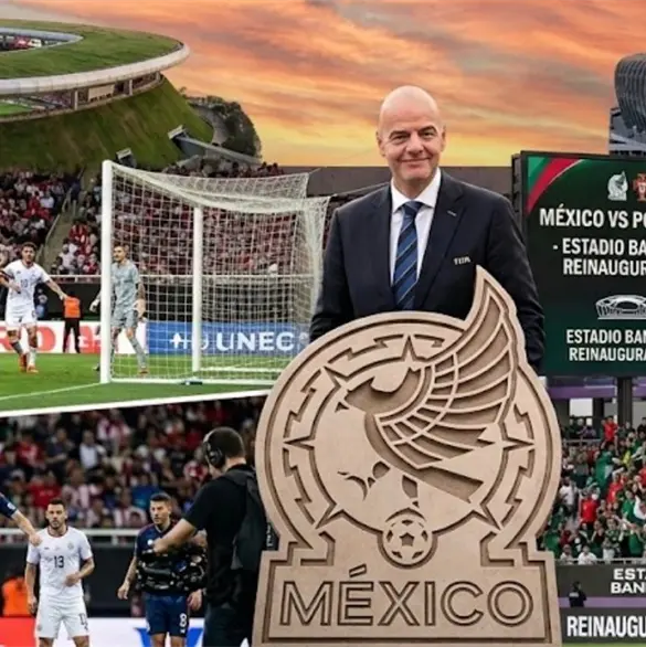 M&eacute;xico vs. Portugal: Infantino presente en reapertura del Estadio Banorte