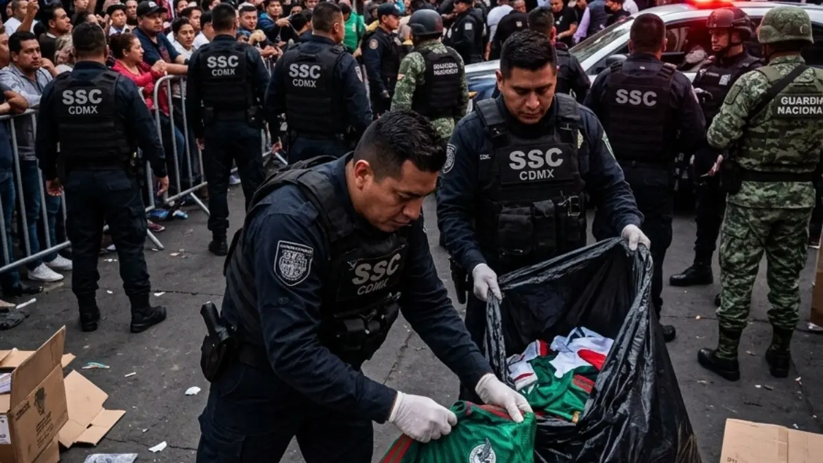  Operativo sorpresa en Tepito en contra de piratería mundialista 