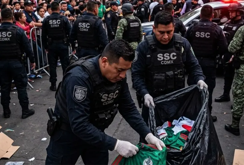 Operativo sorpresa en Tepito en contra de piratería mundialista Operativo sorpresa en Tepito en contra de piratería mundialista