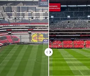 FOTOS: As&iacute; luce el Estadio Azteca antes y despu&eacute;s de su remodelaci&oacute;n
