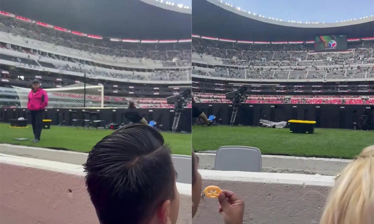  La portería sur del Estadio Banorte generó quejas por visibilidad nula en la inauguración. 