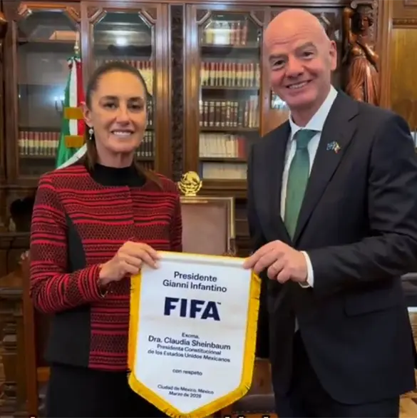 Sheinbaum e Infantino afinan detalles rumbo al Mundial 2026