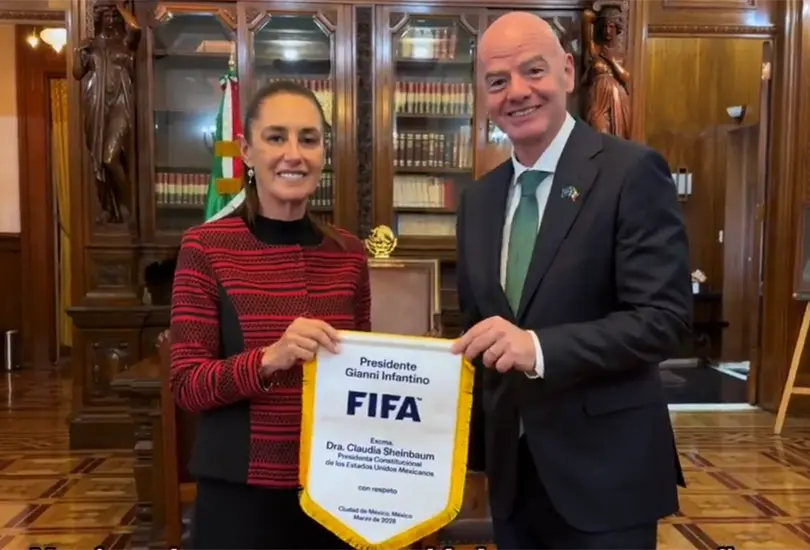 Sheinbaum e Infantino afinan detalles rumbo al Mundial 2026