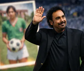 La primera foto de Hugo S&aacute;nchez con el Tri que pocos conoc&iacute;an