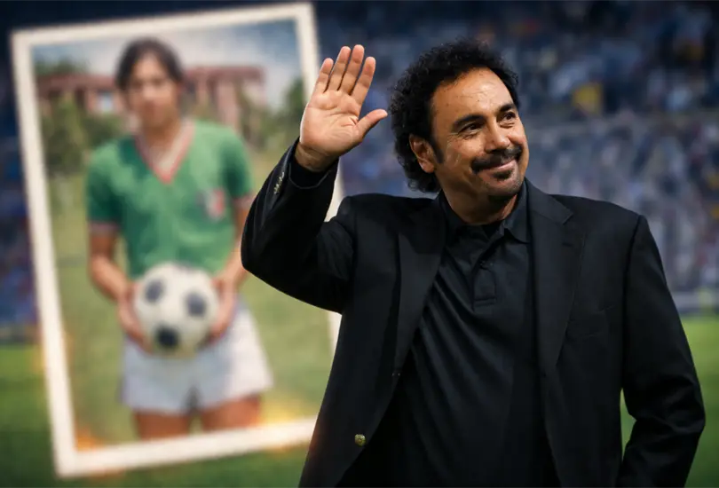 La primera foto de Hugo S&aacute;nchez con el Tri que pocos conoc&iacute;an