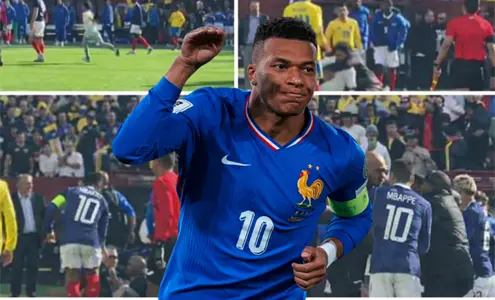 Mbappé defendió a niño brutalmente derribado por seguridad Mbappé defendió a niño brutalmente derribado por seguridad