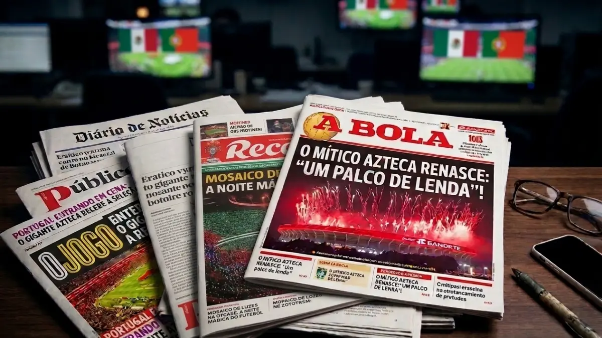  La prensa portuguesa habló tras la reinauguración del Estadio Azteca 