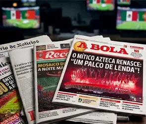 La reacci&oacute;n de la prensa portuguesa a la reinauguraci&oacute;n del Estadio Azteca