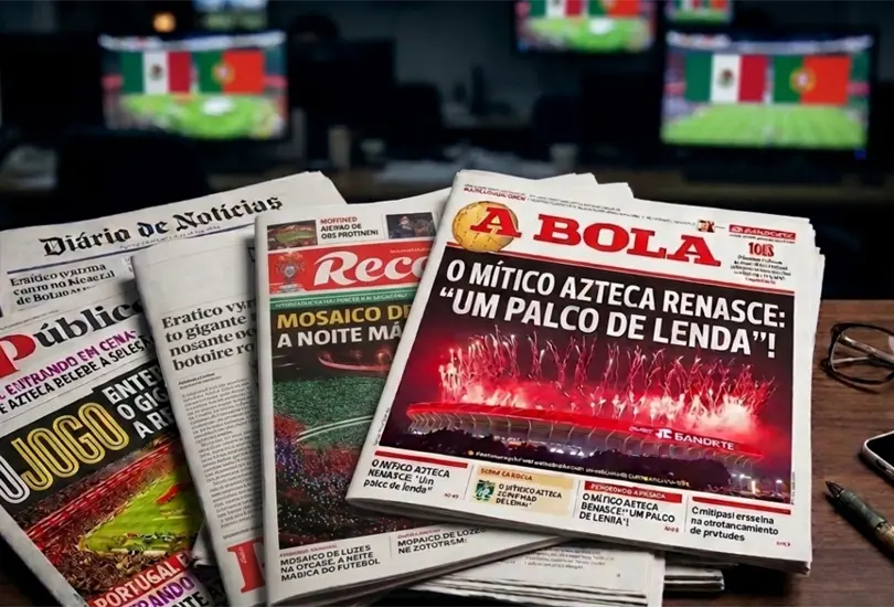 La prensa portuguesa habl&oacute; tras la reinauguraci&oacute;n del Estadio Azteca