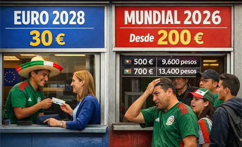 Para un mexicano, será más barato ir a la Euro que al Mundial Para un mexicano, será más barato ir a la Euro que al Mundial