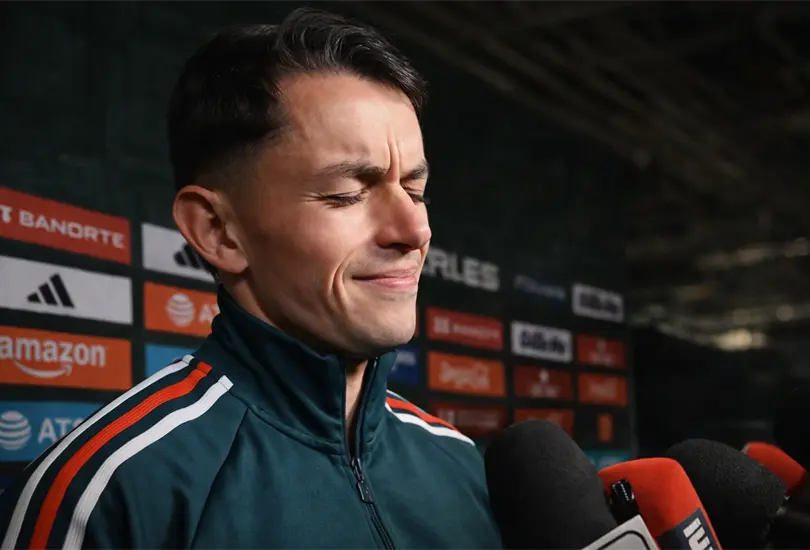 &Aacute;lvaro Fidalgo reaccion&oacute; con incomodidad tras el empate de M&eacute;xico ante B&eacute;lgica al ser cuestionado sobre su posible lugar en el Mundial 2026.