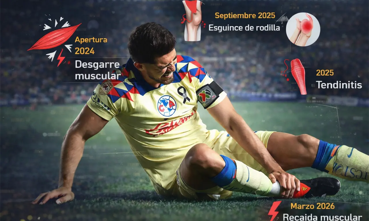  TODAS las lesiones de Henry Marín acumulan 6 meses de ausencia 