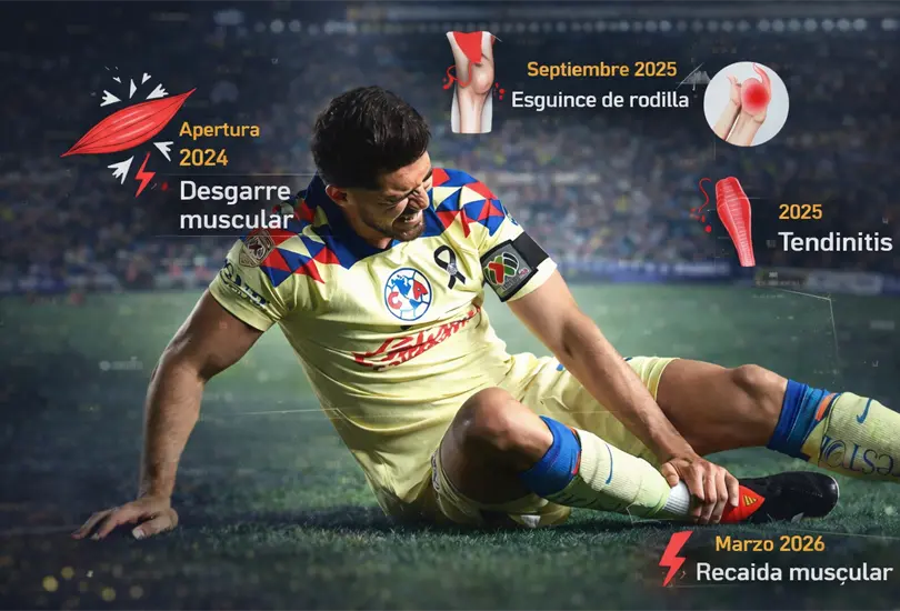 TODAS las lesiones de Henry Mar&iacute;n acumulan 6 meses de ausencia