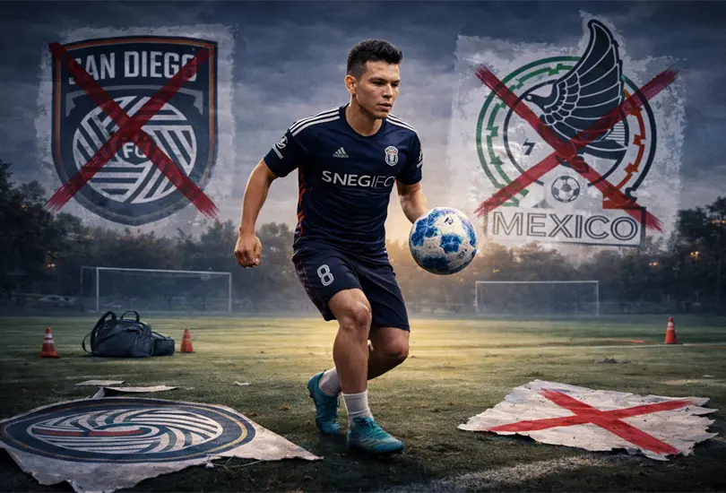 Hirving "Chucky" Lozano, separado de San Diego FC y sin minutos en la Selecci&oacute;n Mexicana.