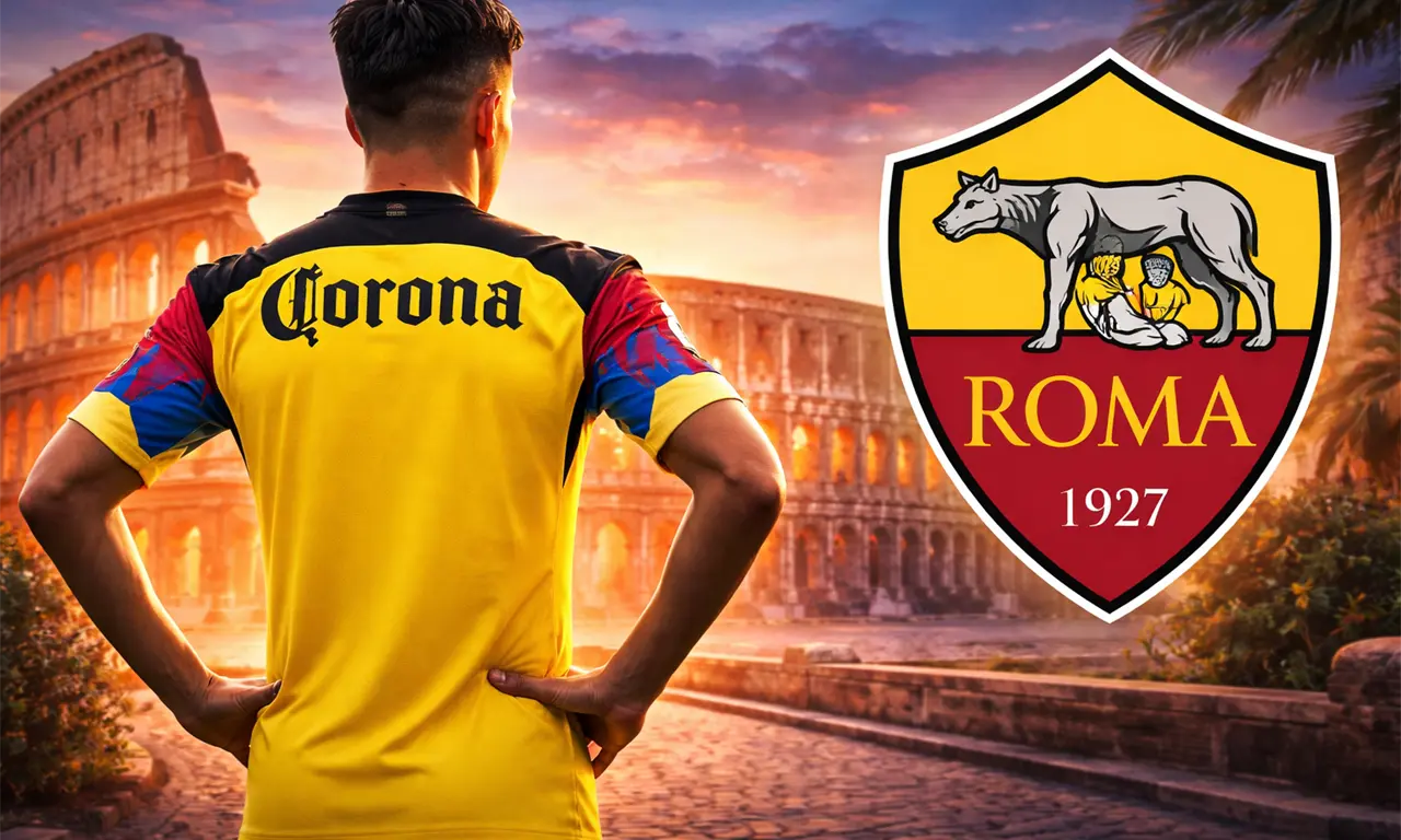  Israel Reyes, defensor del América, es seguido por la Roma como posible refuerzo en la Serie A. 