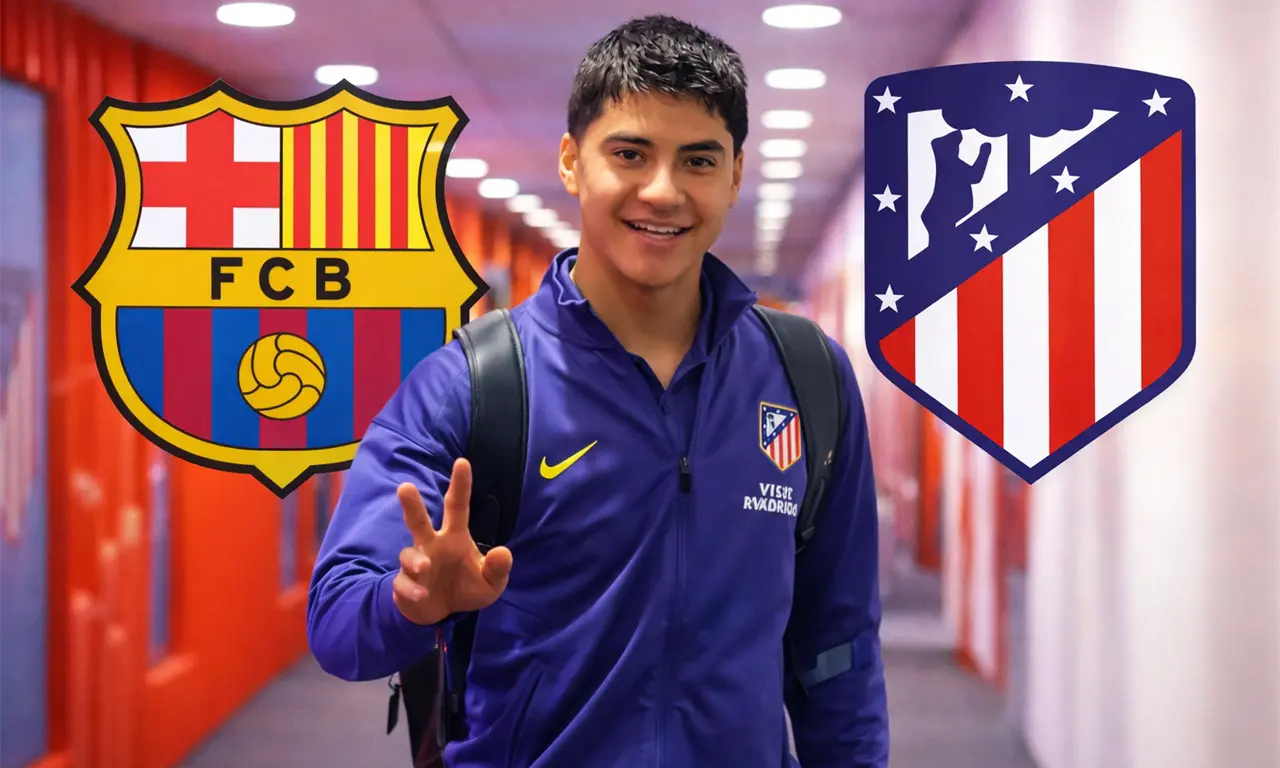  Obed Vargas va de titular con el Atlético de Madrid ante el Barcelona 