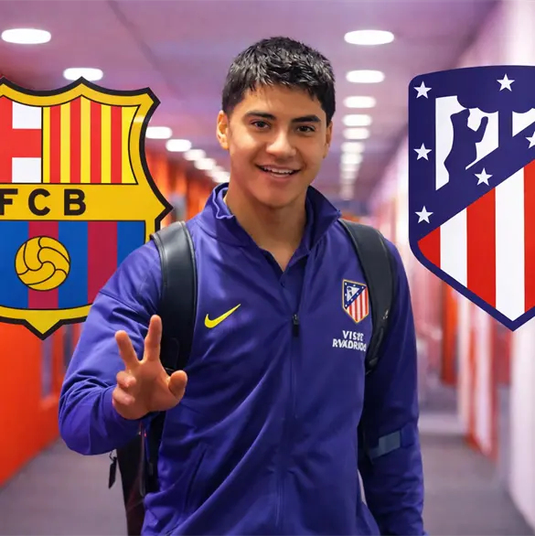 Obed Vargas va de titular con el Atlético de Madrid ante el Barcelona Obed Vargas va de titular con el Atlético de Madrid ante el Barcelona