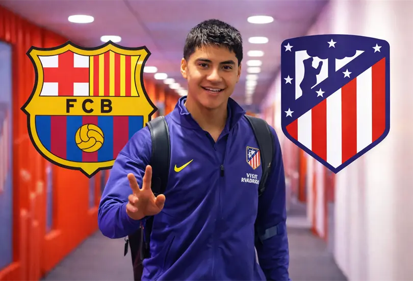 Obed Vargas va de titular con el Atlético de Madrid ante el Barcelona Obed Vargas va de titular con el Atlético de Madrid ante el Barcelona
