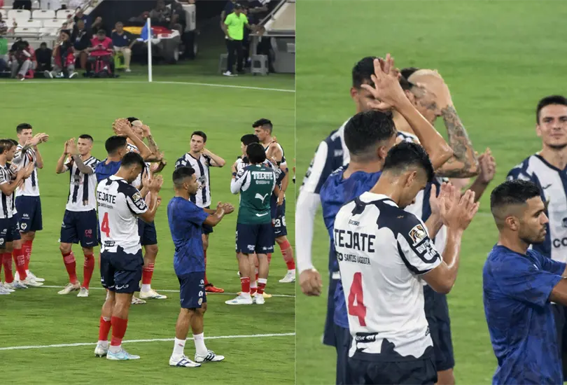 Lucas Ocampo hizo una se&ntilde;a pol&eacute;mica a la afici&oacute;n tras los abucheos en la derrota de Rayados.