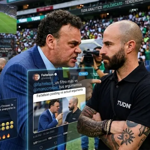 Faitelson y Crosas se despedazan en redes tras bronca en vivo