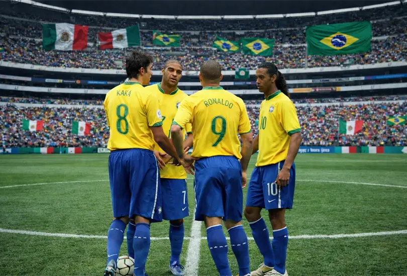 Ronaldinho, Marcelo, Kaka y Adriano jugar&aacute;n en el Estadio Azteca