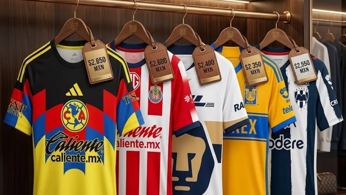  Algunos equipos tienen playeras con costos sumamente elevados 