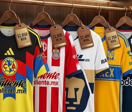 &iquest;No le pierden? Las 5 playeras m&aacute;s caras de los equipos de la Liga MX