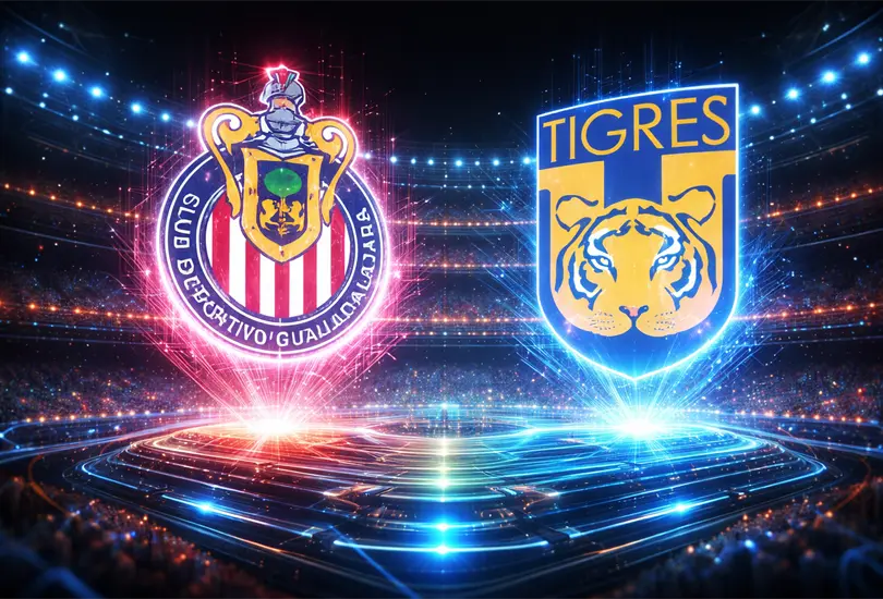Tigres y Chivas se enfrentan en un partido que la IA predice intenso